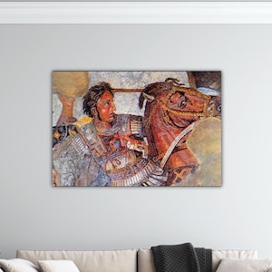 Schlacht von Issos Mosaik Alexander der Große Kunst Poster Alexander der Große Wand Kunst Alexander Leinwand Geschenk Home Wand Dekor Druck Klee Malerei