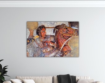 Battle Of Issus Mosaic Alexander The Great Art Poster Alexander The Great Wall Art Alexander Canvas Gift Home Wall Decor Print Klee Painting