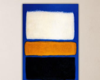 Mark Rothko Nr 16 1961 Poster Vit Orange Svart Väggkonst Rothko Tryck Rothko Målning Museum Utställning Rothko Canvas Hem Väggdekor Konst