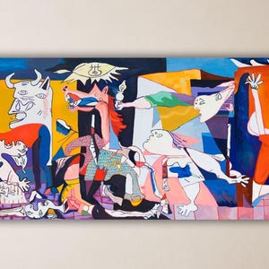 Pablo Picasso Guernica Poster Gift Of Home Wall Decor Pablo Picasso Wall Art Picasso Canvas Pablo Picasso Paint Art Museum Decor Printing