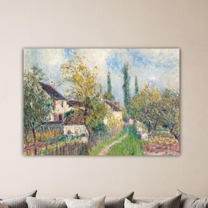 Alfred Sisley Path at Sablons Canvas Office Decor Sisley Poster Alfred Sisley Print Sisley Wall Art Gift Of Home Wall Decor Sisley Paint Art