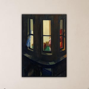 Edward Hopper Night Windows Wall Decor Edward Hopper Poster Hopper Canvas Museum Decor Art Edward Hopper Paint Gift Of Home Decor Wall Art