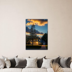 Rene Magritte  The Empire of Light Poster Magritte Wall Art Rene Magritte Canvas Rene Magritte Paint Gift Of Home Decor Print Modern Canvas