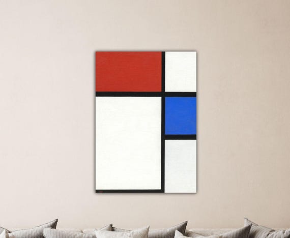 額付き】モンドリアン Picture II アートポスター インテリア 額付き