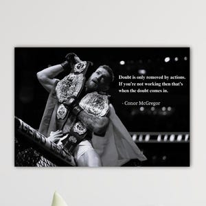 UFC 202 Conor McGregor Poster McGregor Canvas Conor McGregor Print Boy Gift Wall Art Gym Decor Art Conor McGregor Wall Decor Art Sport Decor