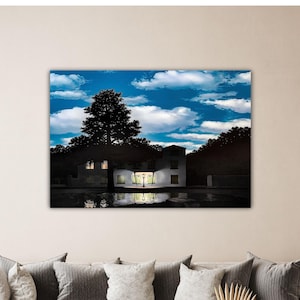 Rene Magritte The Empire of Light Poster Magritte Wall Art Rene Magritte Canvas Rene Magritte Paint Gift Of Home Decor Printing Museum Decor