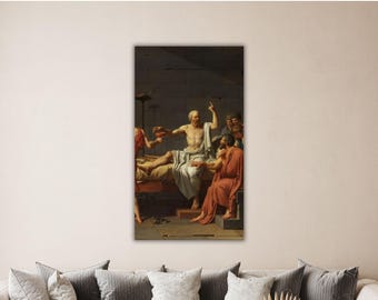 The Death of Socrates Canvas Museum Decor Poster The Death of Socrates Wall Art Gift Office Wall Decor Art Socrates Print Socrates Painting