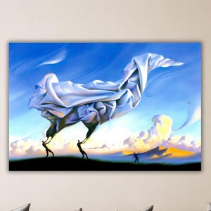 Póster de pájaro Vladimir Kush, lienzo de Vladimir Kush, decoración de museo, arte de pared de Vladimir Kush, pintura Kush, regalo de arte de decoración del hogar, arte moderno en lienzo
