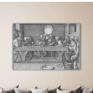 Albrecht Dürer - The Last Supper 1523 Wall Art Dürer Print Dürer Poster Albrecht Dürer Canvas Gift Home Wall Decor Albrecht Dürer Painting