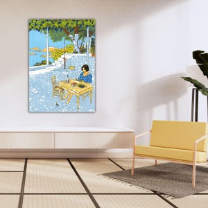 Vittorio Giardino-Summer Girl Painting Giardino Canvas Giardino Wall Art Museum Decor Gift Of Home Decor Art Giardino Poster Giardino Print image 2