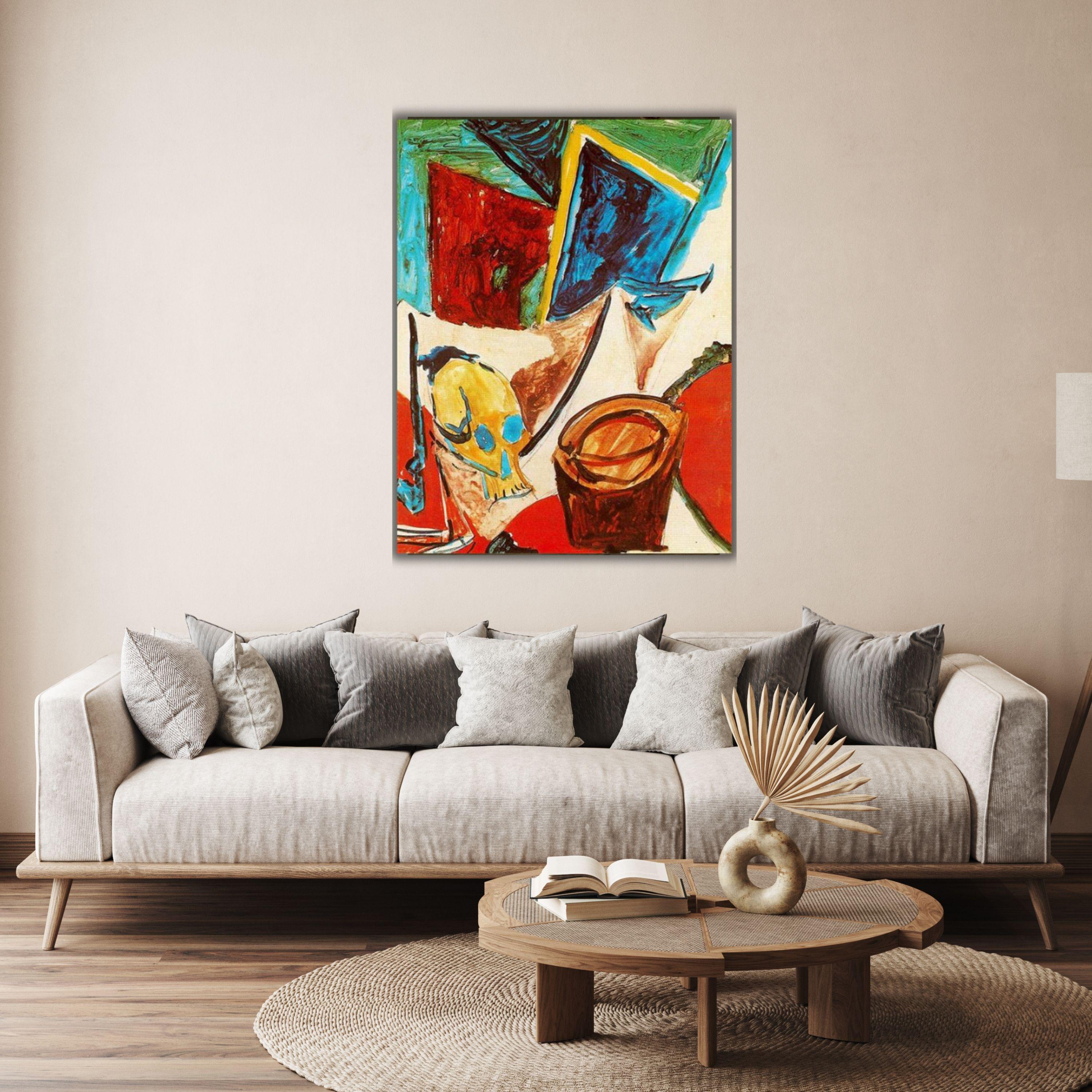 Pablo Picasso Composition With Skull Poster Picasso Canvas Picasso