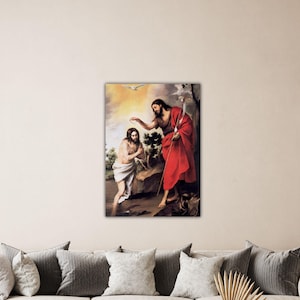 Bartolome Esteban Murillo The Baptist of Christ Canvas Lord Jesus I Trust in You Poster Bartolome Paint Modern Wall Decor Murillo Wall Art