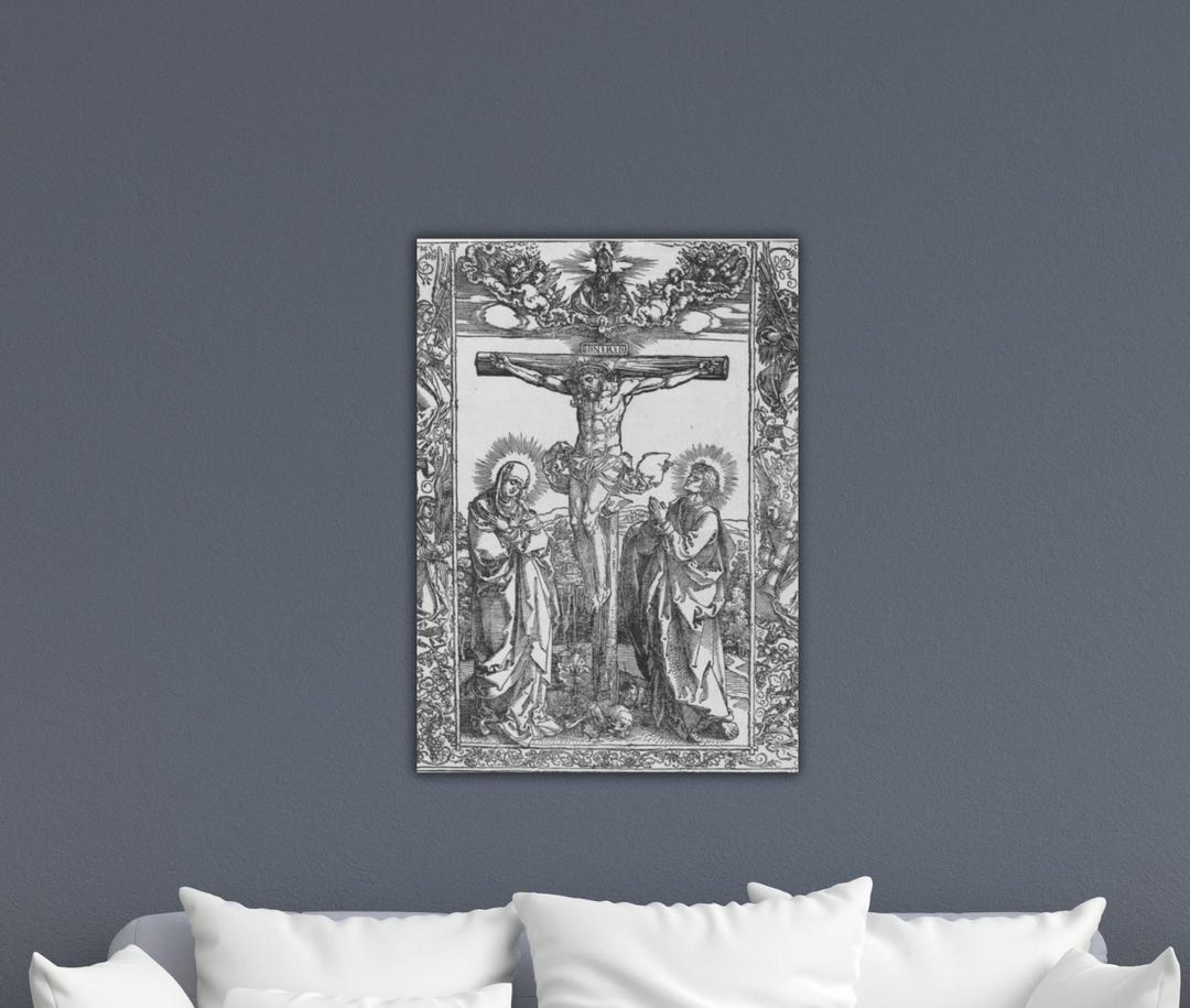 Albrecht Dürer Christ on the Cross Between the Virgin and Saint John ...
