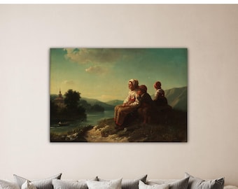 Bengt Nordenberg - Kyrkrodd, Dalarna 1854 Poster Nordenberg Canvas Nordenberg Wall Art Bengt Paint Gift Office Room Wall Decor Bengt Print