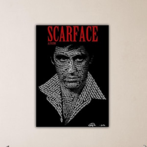 Scarface Film Dekoracja ścienna Al Pacino Plakat Nowoczesny plakat Al Pacino Al Pacino Sztuka ścienna Al Pacino Wydrukuj Człowieka Jaskinia Prezent Dekoracja pokoju biurowego