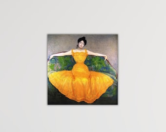 Lady in Yellow Dress, Max Kurzweil Art, Huge Canvas Home Decor, Lady in Yellow  Dress Canvas, Max Kurzweil Print, Lady in Yellow Dress Art - Etsy