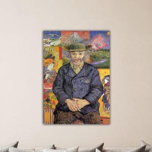 Vincent Van Gogh_s Portrait of Père Tanguy 1887 Paint Van Gogh Wall Art Museum Decor Van Gogh Print Gift Home Decor Canvas Van Gogh Poster