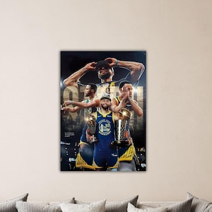 Stephen Curry Leinwand Golden State Krieger 2022 Finale MVP Leinwand Curry Poster Mann Höhle Druck Kinderzimmer Wanddekoration Kunst Stephan Curry Wandkunst