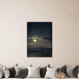 Albert Bierstadt- Cloud Study Poster Bierstadt Moonlight Wall Art Albert Print Bierstadt Paint Bierstadt Canvas Gift Living Room Wall Decor