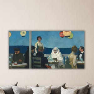 Edward Hopper Soir Bleu 1914 Wall Art Hopper Poster Edward Hopper Canvas Museum Art Hopper Painting Gift Of Home Wall Decor Hopper Printing