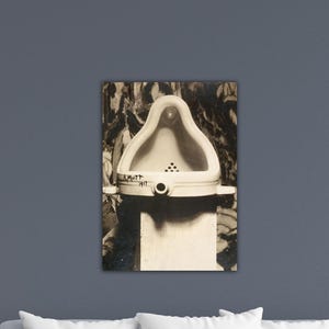 Marcel Duchamp- Fountain 1917 Poster Duchamp Wall Art Duchamp Canvas Marcel Duchamp Painting Gift Of Home Decor Duchamp Print Museum Decor