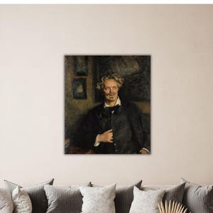 Portrait of August Strindberg 1905 Poster August Wall Art Strindberg Canvas Gift Home Wall Decor Painting August Strindberg Print Modern Art