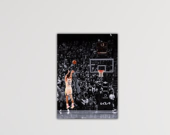 Stephen Curry Canvas Game Winning Shot Golden State Warriors Canvas Curry Poster Man Cave Print Kids Room Wall Decor Stephan Curry Wall Art