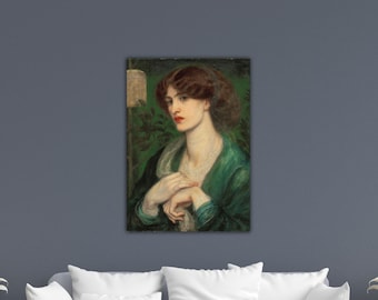 Dante Gabriel Rossetti - Le salut de Béatrice 1869, art mural, toile, affiche moderne, impression, cadeau, décoration murale pour la maison, peinture pour bureau