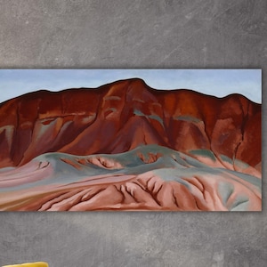 Georgia O&#39;Keeffe Purple Hills Ghost Ranch No 2 Painting Georgia O&#39;Keeffe Wall Art O&#39;Keeffe Poster O&#39;keeffe Canvas Home Wall Decor Gift Art