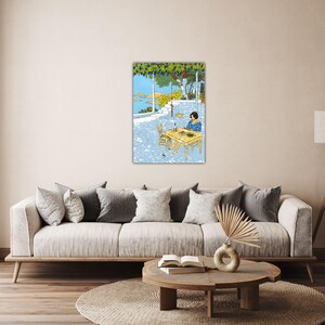 Vittorio Giardino-Summer Girl Painting Giardino Canvas Giardino Wall Art Museum Decor Gift Of Home Decor Art Giardino Poster Giardino Print image 4