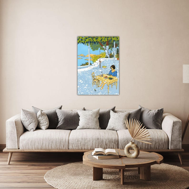 Vittorio Giardino-Summer Girl Painting Giardino Canvas Giardino Wall Art Museum Decor Gift Of Home Decor Art Giardino Poster Giardino Print image 4