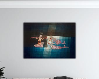 パウルクレー 冒険者の船 額装 絵画 帆船 モチーフ アート パウル