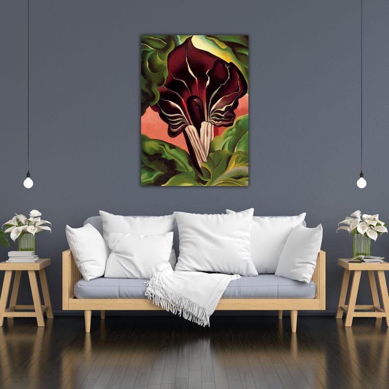Georgia O'keeffe Jack in the Pulpit II Canvas O'keeffe Poster Office ...