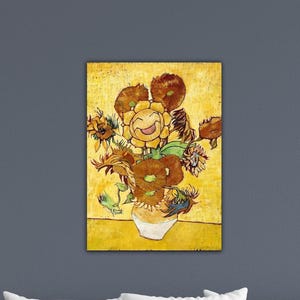 Vincent Van Gogh Sunflowers Paint Van Gogh Wall Art Museum Decor Vincent Van Gogh Print Gift Home Wall Decor Canvas Vincent Van Gogh Poster