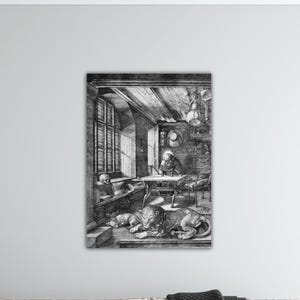 Albrecht Dürer -St Jerome in His Study Wall Art Dürer Print Dürer Poster Albrecht Dürer Canvas Gift Home Wall Decor Albrecht Dürer Painting