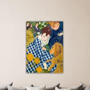 Pierre Bonnard Kobiety z psem 1891 Plakat Pierre Bonnard Sztuka ścienna Pierre Bonnard Płótno Bonnard Farba Sztuka Dar Wystrój Domu Wystrój Muzeum