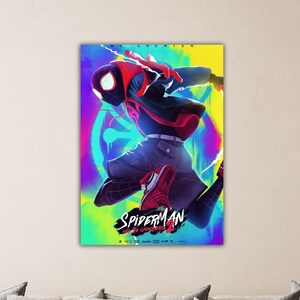 Spiderman Movie Wall Art Spiderman Canvas Art Gift For Kids Room Decor, Movie Decor Spiderman Print Spiderman Poster Spiderman Wall Decor