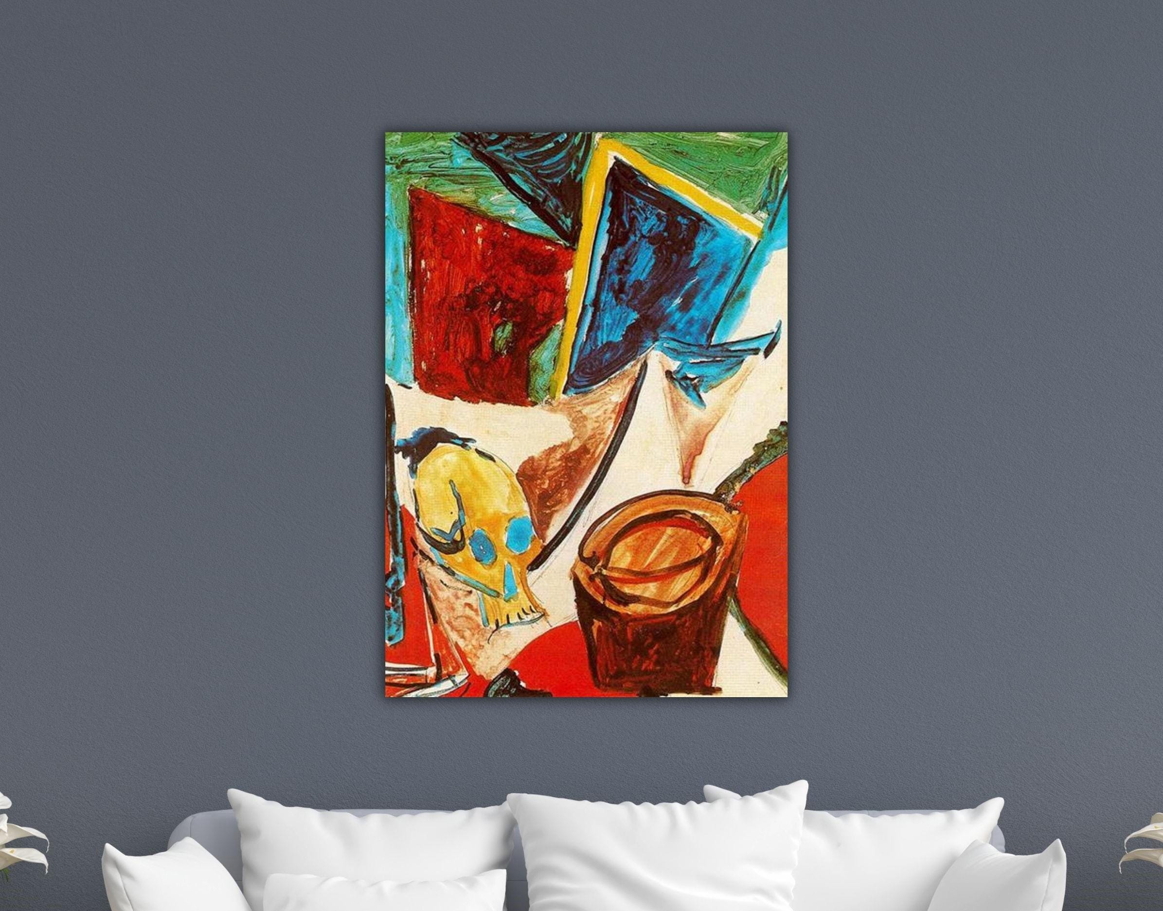 Pablo Picasso Composition With Skull Poster Picasso Canvas Picasso