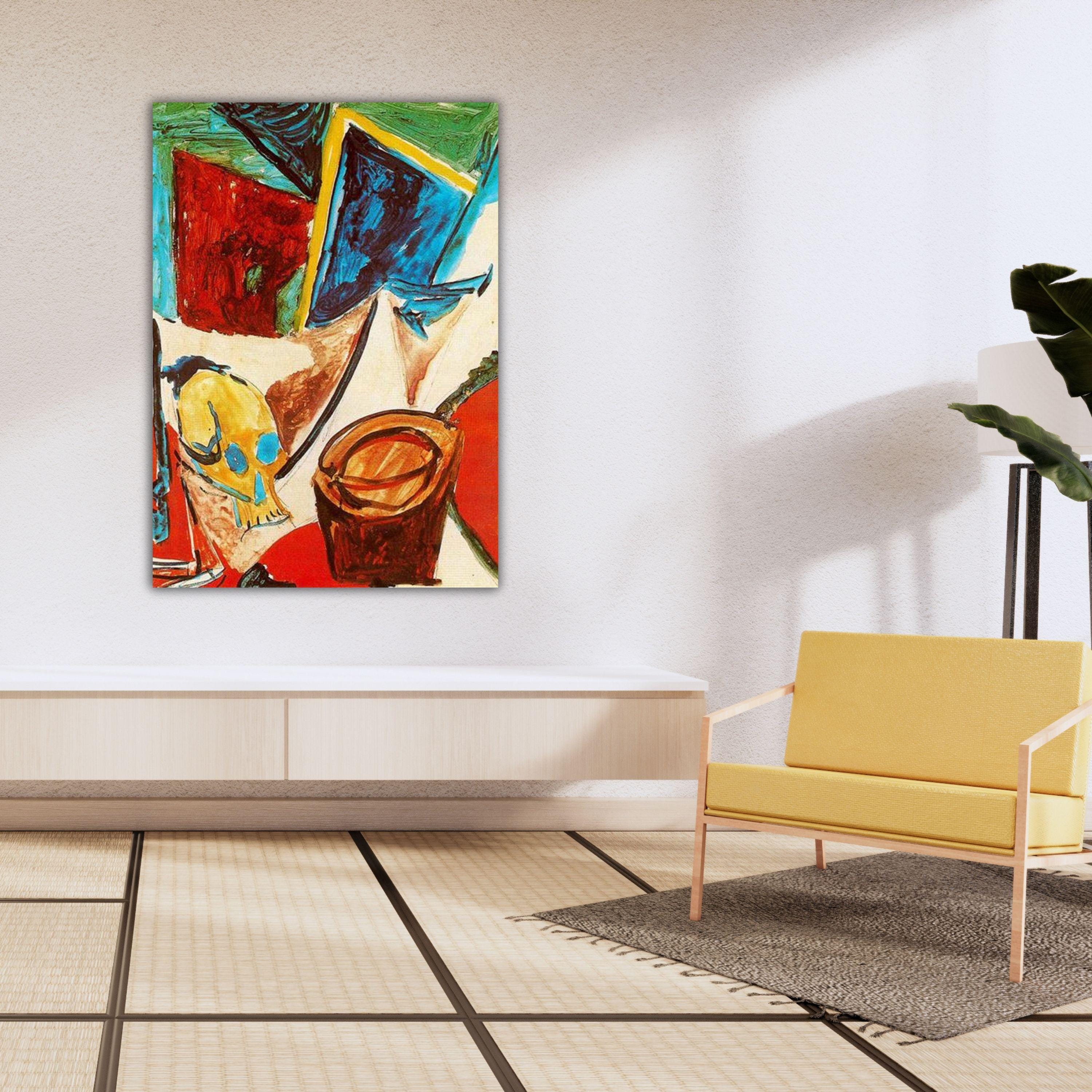 Pablo Picasso Composition With Skull Poster Picasso Canvas Picasso