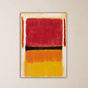 Mark Rothko Red Orange Yellow Poster Rothko Wall Art Rothko Printing Mark Rothko Paint Rothko Museum Exhibition Rothko Canvas Home Decor Art