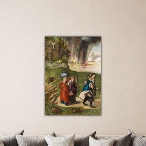 Albrecht Dürer - Lot and His Daughters Wall Art Dürer Print Dürer Poster Albrecht Dürer Canvas Gift Home Wall Decor Albrecht Dürer Painting