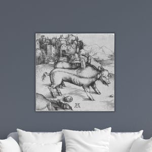 Albrecht Dürer Monstersau von Landser Wandkunst Albrecht Dürer Print Dürer Poster Albrecht Leinwand Geschenk Home Wanddekor Albrecht Dürer