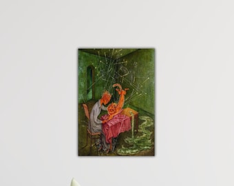 Remedios Varo Sympathy Wall Art Varo Canvas Remedios Varo Poster Remedios Varo Painting Gift Of Home Wall Decor Art Remedios Varo Painting