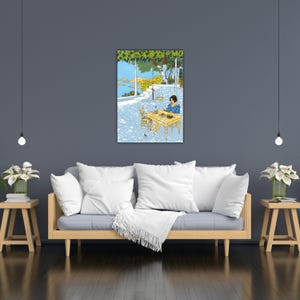 Vittorio Giardino-Summer Girl Painting Giardino Canvas Giardino Wall Art Museum Decor Gift Of Home Decor Art Giardino Poster Giardino Print image 3