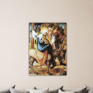 Alberto Durero - Huida a Egipto 1494 Arte mural Impresión de Durero Póster de Durero Lienzo de Alberto Durero Regalo Decoración de pared para el hogar Pintura de Alberto Durero