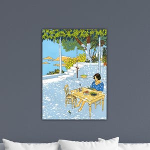 Vittorio Giardino-Summer Girl Painting Giardino Canvas Giardino Wall Art Museum Decor Gift Of Home Decor Art Giardino Poster Giardino Print image 1