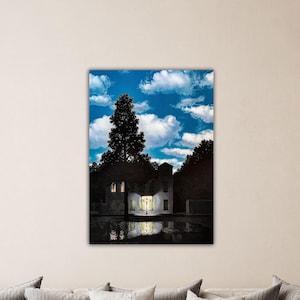 Rene Magritte The Empire of Light Poster Magritte Wall Art Rene Magritte Canvas Rene Magritte Painting Gift Of Home Wall Decor Museum Decor