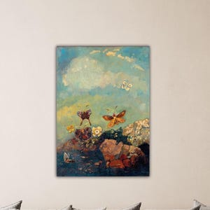 Odilon Redon vlinders (1910) canvas Odilon Redon poster cadeau van Home decor verf Odilon Redon muur kunst kamer kunst cadeau Odilon Redon print