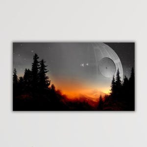 Star Wars Effect Wall Art Star Wars Canvas Star Wars Poster Starwars Print Gift Of Kids Room Star Wars Black Art Office Art Game Room Decor