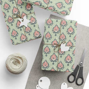 Traditional Christmas Wrapping Paper Elegant Festive Gift Wrap Available in Matte or Glossy Finish Perfect for Holiday Gifting